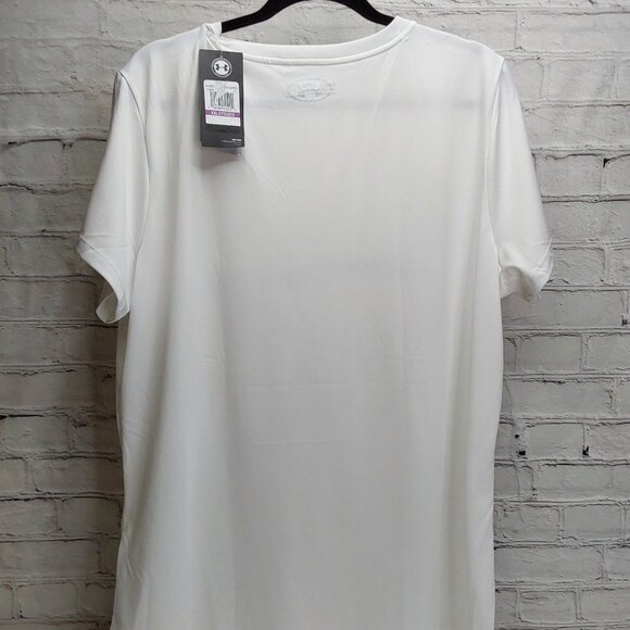 UNDER ARMOUR 'HEATGEAR' LOOSE FIT REFLECTIVE BACK GRAPHIC TEE - Picture 6 of 16